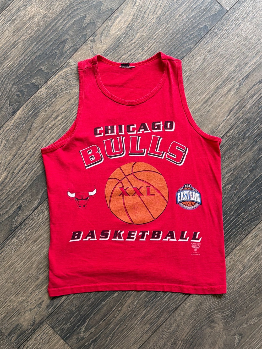 Chicago Bulls Tank Top XS Youth XL NBA Basketball Graphic Vintage 90s Red